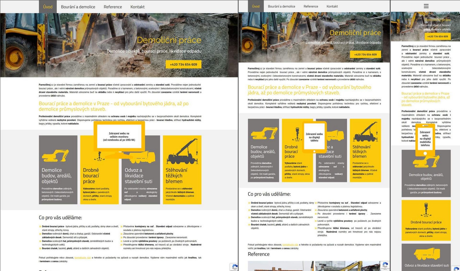 Reference Web - Demoliční práce